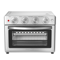 Geek Chef 6 Slice 26Qt 26L Air Fryer Fry Oil Free, Extra Large Toaster Oven Combo, Air Fryer Oven, Roast, Bake, Broil,Convection Countertop Oven, Accessories Included, Stainless St Ban On Silver Stainless Steel