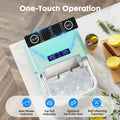 Small Portable Home Use Ice Maker,Green Green Iron