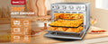 Geek Chef 6 Slice 26Qt 26L Air Fryer Fry Oil Free, Extra Large Toaster Oven Combo, Air Fryer Oven, Roast, Bake, Broil,Convection Countertop Oven, Accessories Included, Stainless St Ban On Silver Stainless Steel