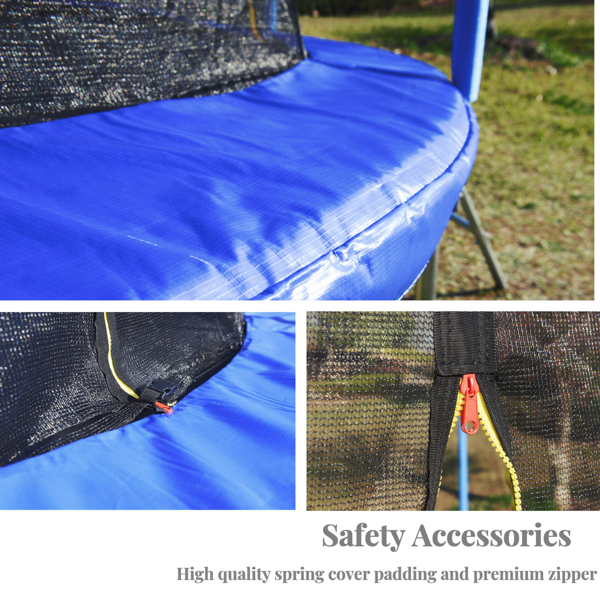 12 Ft Trampoline Black Pumpkin Style Safety Net With Basketball Hoop Black Silver Metal