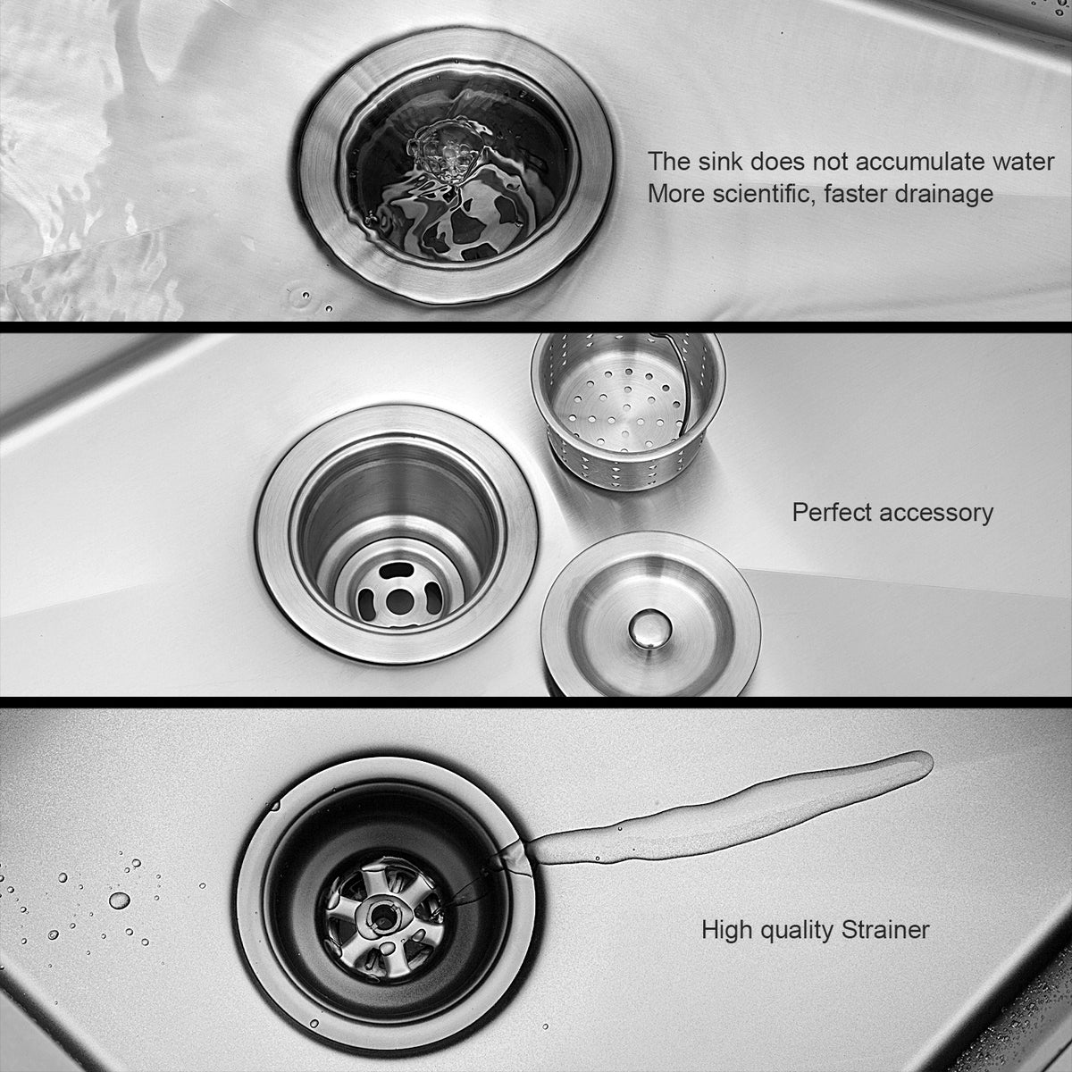 15 Inch Undermount Sink 15"X20"X9" Undermount Stainless Steel Kitchen Sink 18 Gauge 9 Inch Deep Single Bowl Kitchen Sink Basin Brushed Nickel Stainless Steel