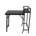 3Pcs Patio Bistro Set, Patio Set Of Foldable Patio Table And Chairs,Outdoor Patio Furniture Sets,Black No Complete Patio Set Black Rust Resistant Frame Garden & Outdoor 2 Person Seating Group Steel Steel