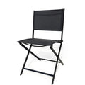 3Pcs Patio Bistro Set, Patio Set Of Foldable Patio Table And Chairs,Outdoor Patio Furniture Sets,Black No Complete Patio Set Black Rust Resistant Frame Garden & Outdoor 2 Person Seating Group Steel Steel