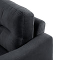 Couch Comfortable Sectional Couches And Sofas For Living Room Bedroom Office Small Space Black Wood Primary Living Space Soft Rubberwood Velvet 3 Seat