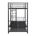 Metal Bunk Bed With Trundle Black Black Metal