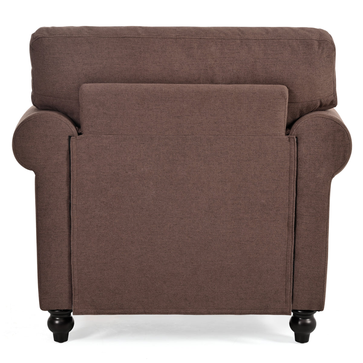 1 Seater Sofa. Brown Foam Fabric