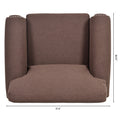 1 Seater Sofa. Brown Foam Fabric