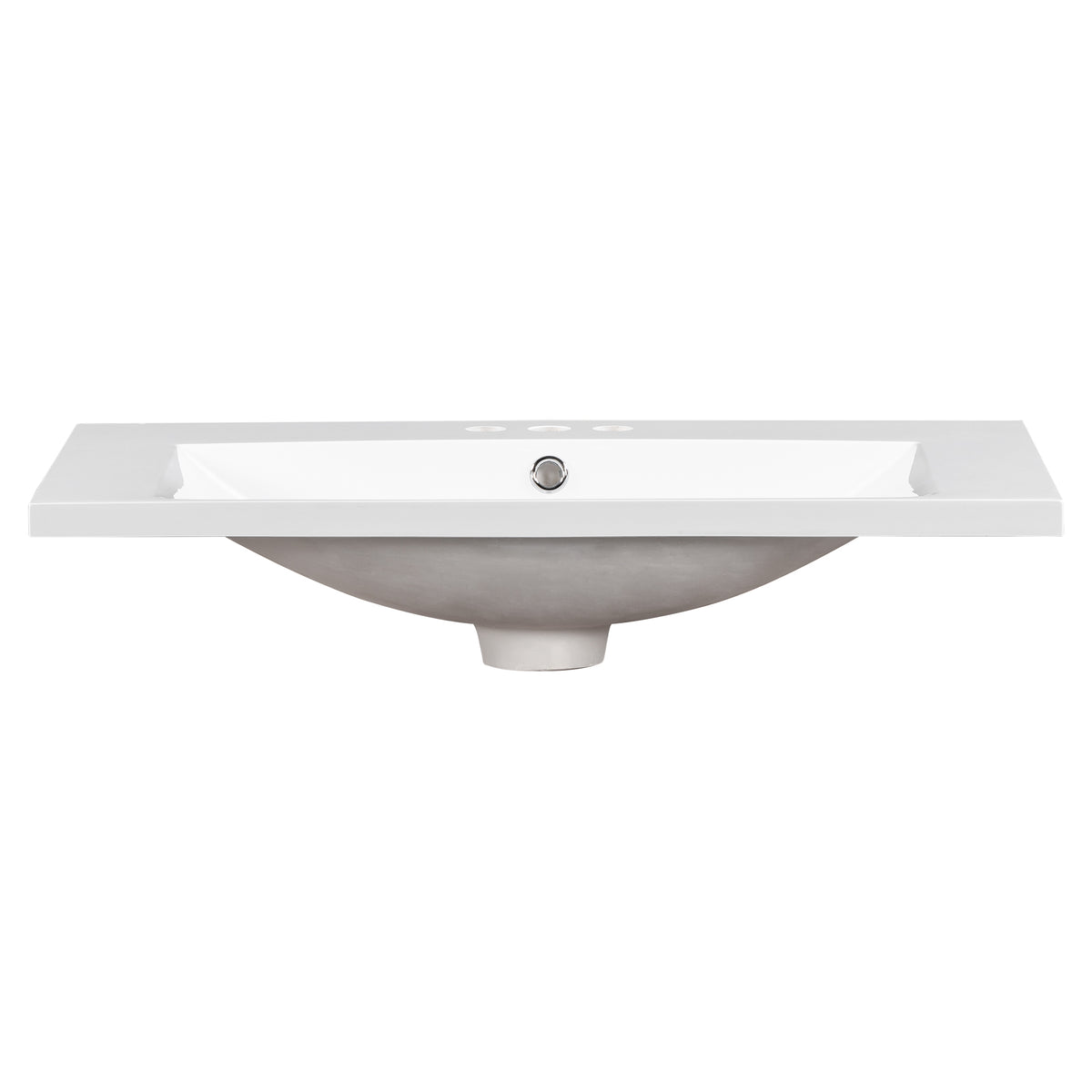 Sink Only 30" Bathroom Vanity Resin White Resin