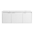 48 Inch Wall Mounted Bathroom Vanity With Sink, Soft Close Doors Kd Packing White 3 Bathroom Wall Mounted Modern Plywood