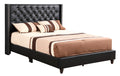 Julie G1919 Fb Up Full Upholstered Bedblack Black Foam Pu