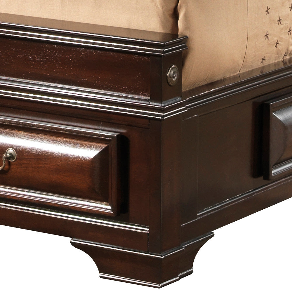 Lavita G8875A Kb King Storage Bedcappuccino Beige Particle Board