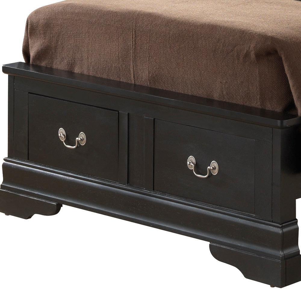 Louis Phillipe G3150D Tsb2 Twin Storage Bedblack Black Particle Board