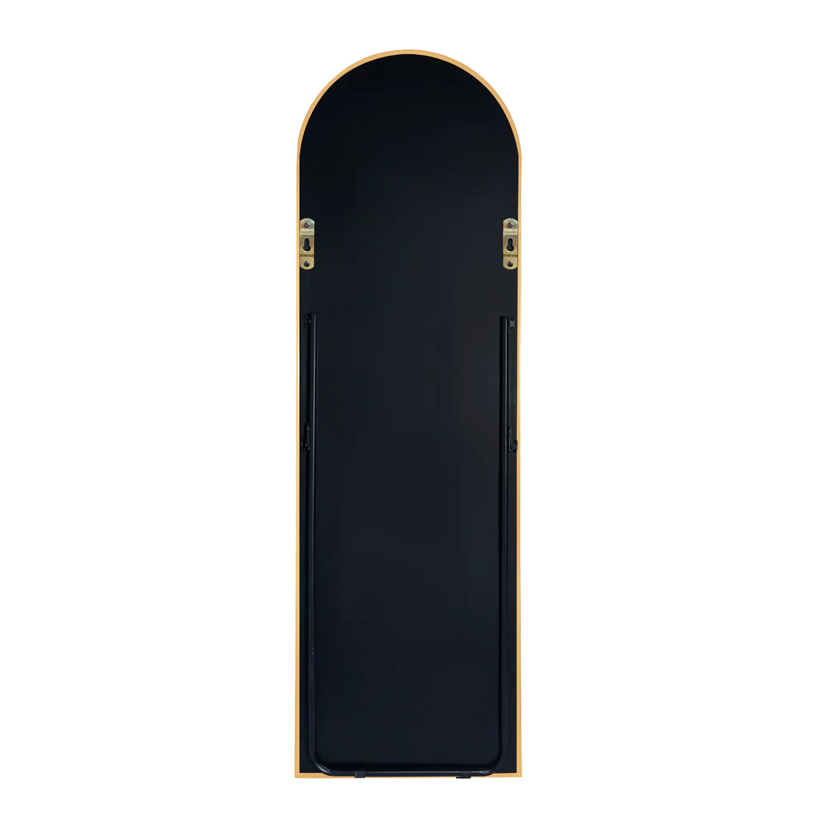 Gold 63X20 Inch Metal Arch Stand Full Length Mirror Gold Classic Mdf Glass Aluminium Alloy