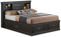 Louis Phillipe G3150B Fsb Full Storage Bedblack Black Particle Board