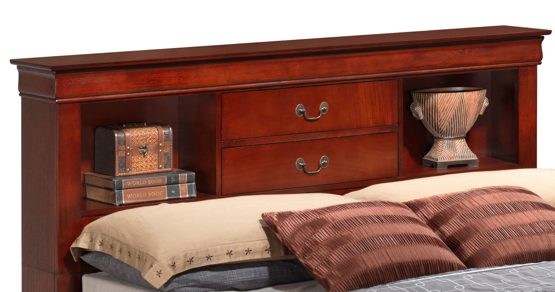 Louis Phillipe G3100B Ksb King Storage Bedcherry Cherry Particle Board