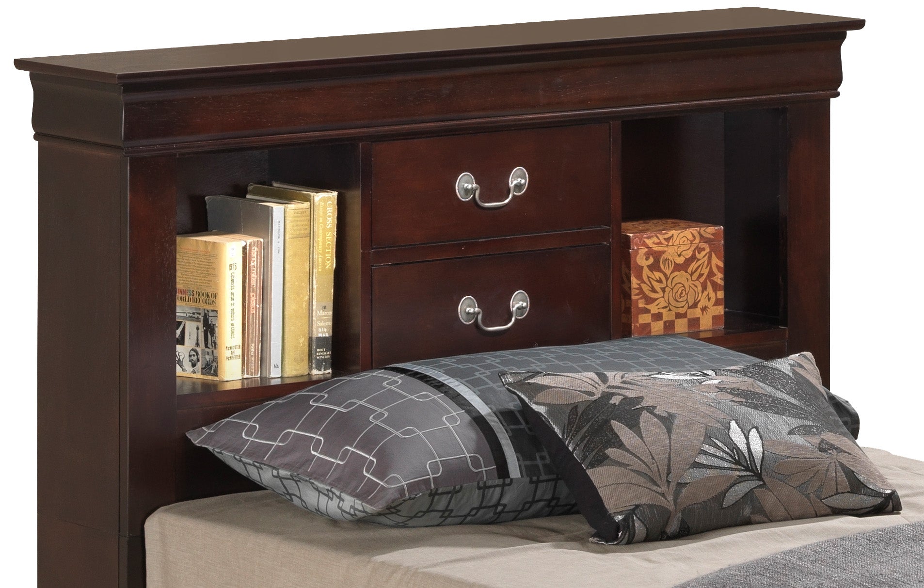 Louis Phillipe G3125B Tsb Twin Storage Bedcappuccino Box Spring Not Required Twin Cappuccino Partice Board Mdf Pine Wood