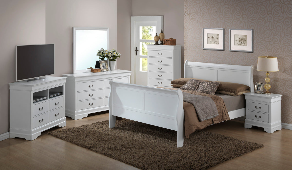 Louis Phillipe G3190A Kb King Bedwhite White Particle Board