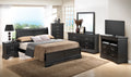 Traditional Black King Bed For Comfort Black Particle Board
