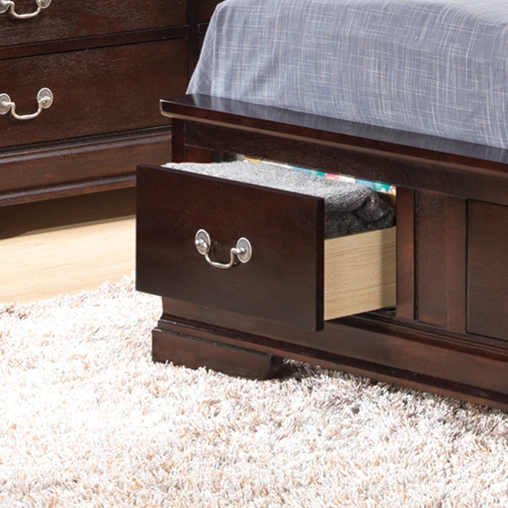 Louis Phillipe G3125D Tsb2 Twin Storage Bedcappuccino Beige Particle Board