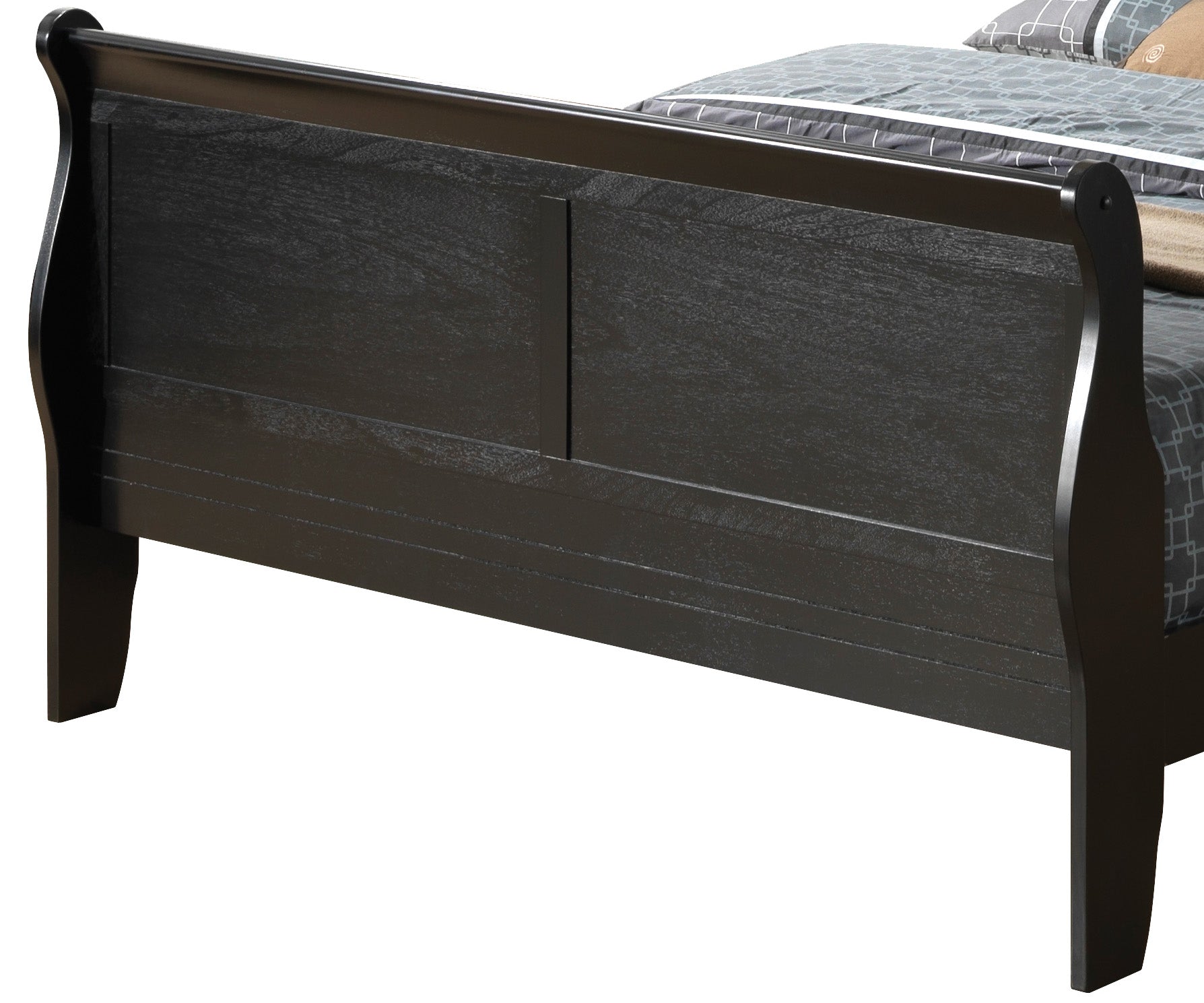 Louis Phillipe G3150A Kb King Bedblack Black Particle Board