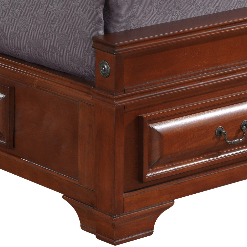 Elegant Oak Full Storage Bed For Stylish Homes Oak Particle Board