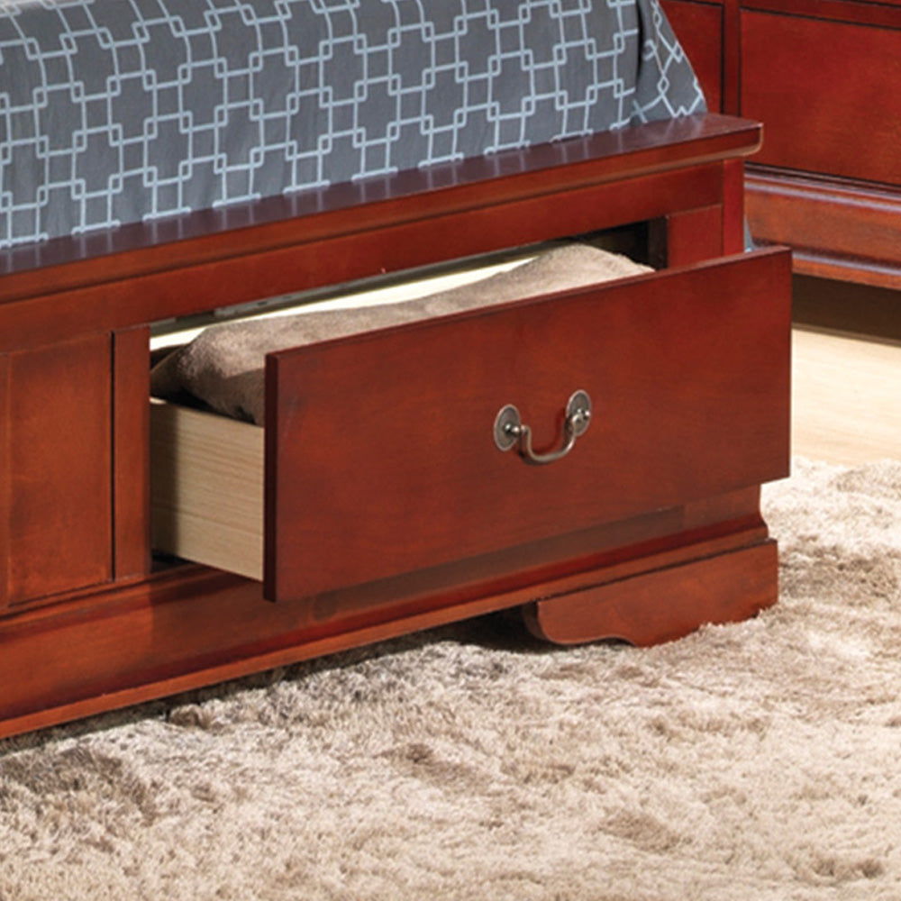 Louis Phillipe G3100D Fsb2 Full Storage Bedcherry Cherry Particle Board
