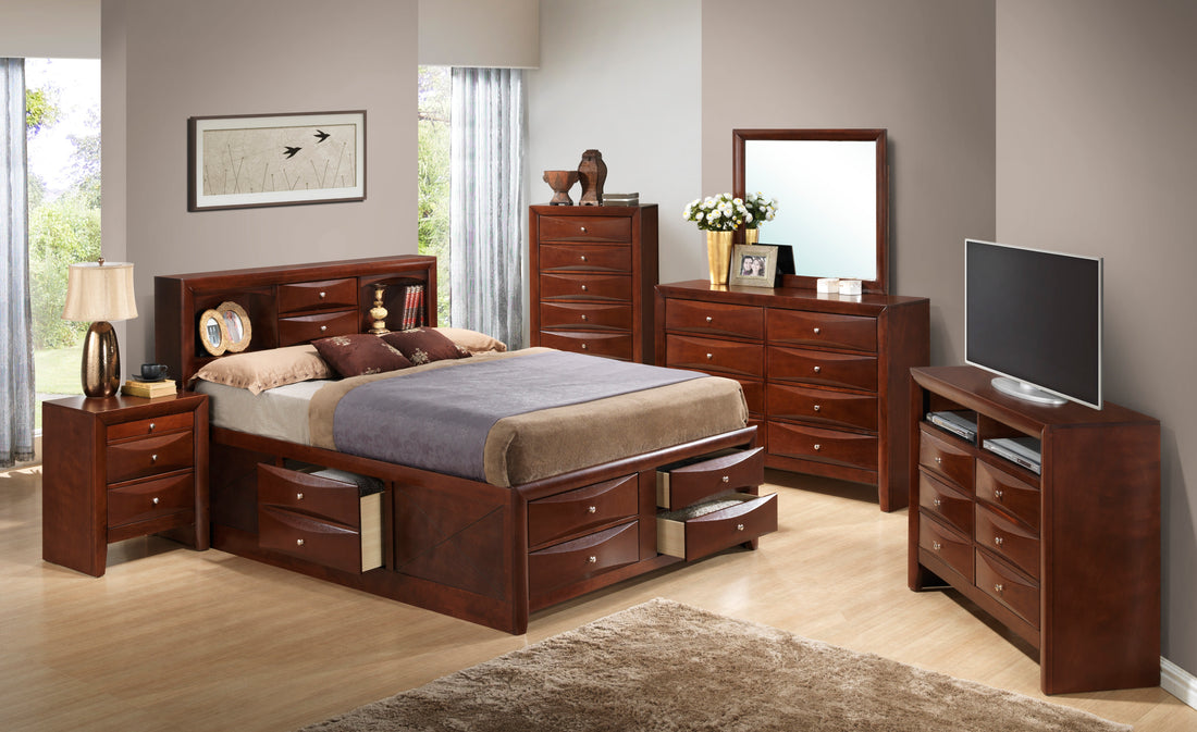 Marilla G1550G Fsb3 Full Storage Bedcherry Cherry Particle Board