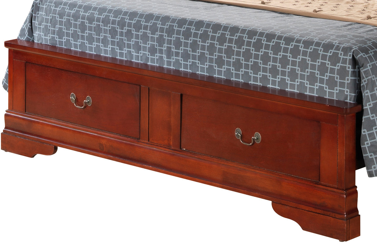 Louis Phillipe G3100D Fsb2 Full Storage Bedcherry Cherry Particle Board
