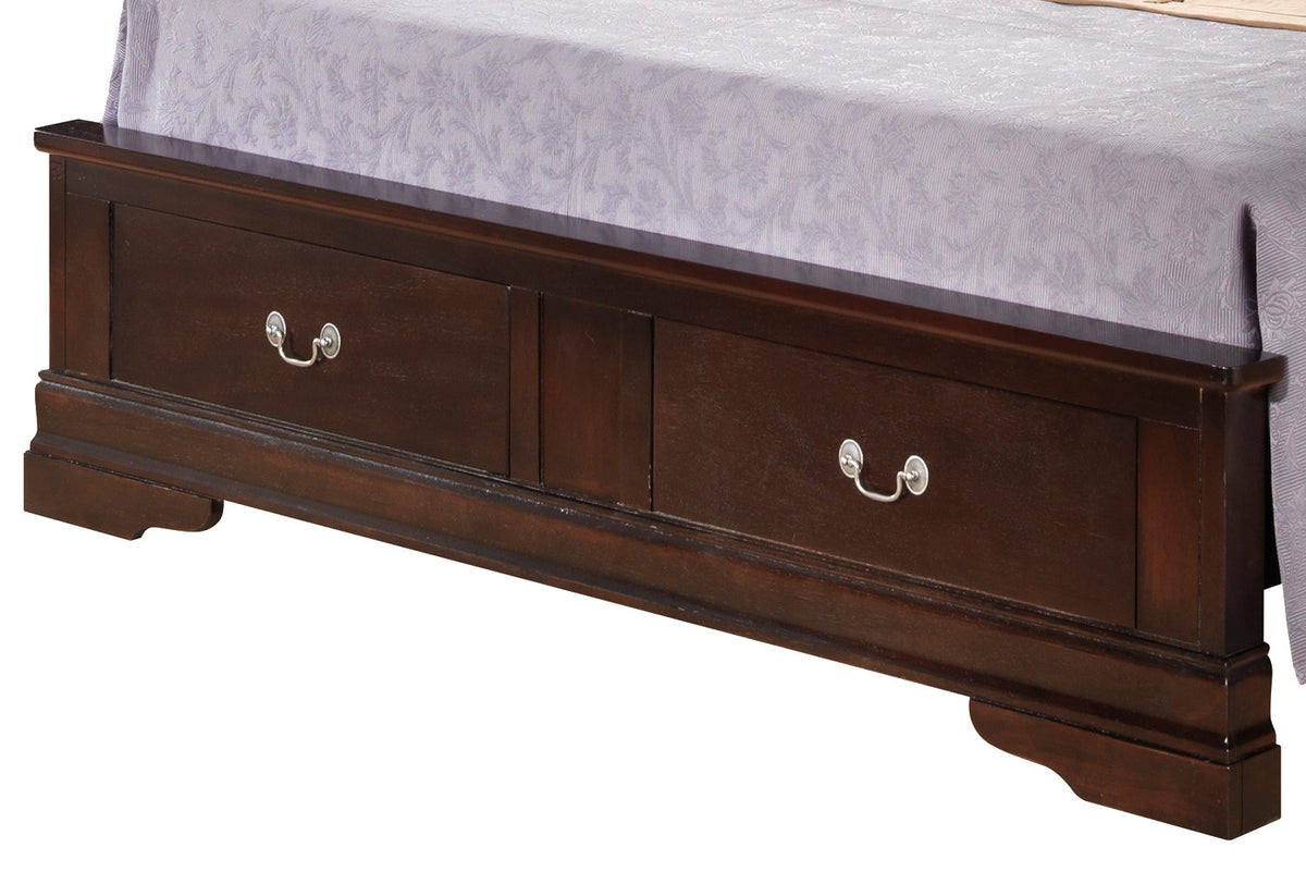 Louis Phillipe G3125D Fsb2 Full Storage Bedcappuccino Beige Particle Board