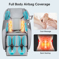 Bosscare 2023 Massage Chairs With Ai Voice Control Shiatsu Recliner Gray Gray Leather Leather