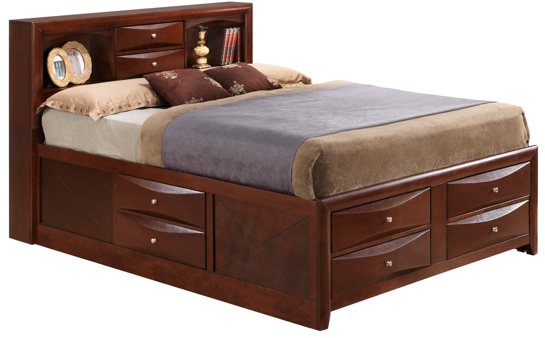 Marilla G1550G Ksb3 King Storage Bedcherry Cherry Particle Board