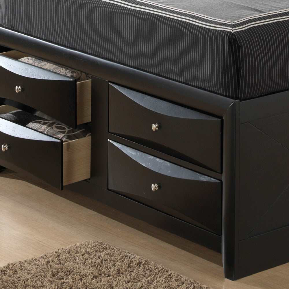 Marilla G1500G Fsb3 Full Storage Bedblack Black Particle Board