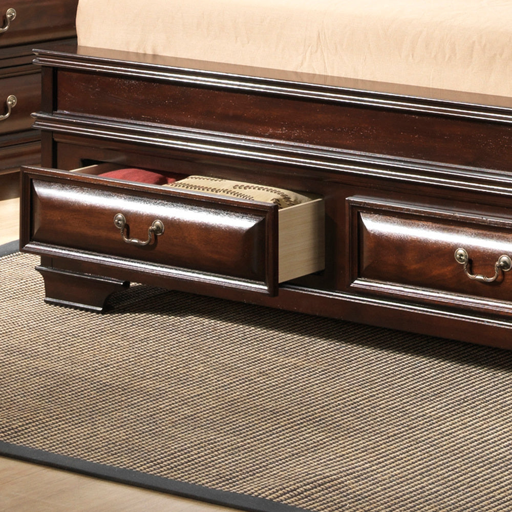 Lavita G8875A Qb Queen Storage Bedcappuccino Beige Particle Board