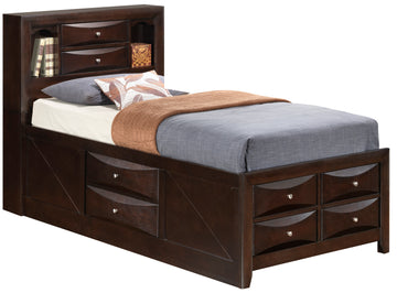 Marilla G1525G Tsb3 Twin Storage Bedcappuccino Beige Particle Board