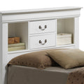 Louis Phillipe G3190B Tsb Twin Storage Bedwhite White Particle Board