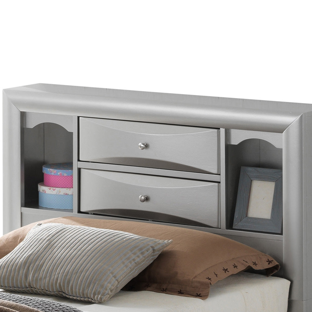Marilla G1503G Tsb3 Twin Storage Bedsilver Champagne Champagne Particle Board