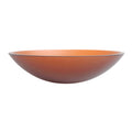 Tempered Glass Matte Bathroom Vessel Sink, Oval Bathroom Basin Tempered Glass Matt Tea Brown Bathroom Modern Glass
