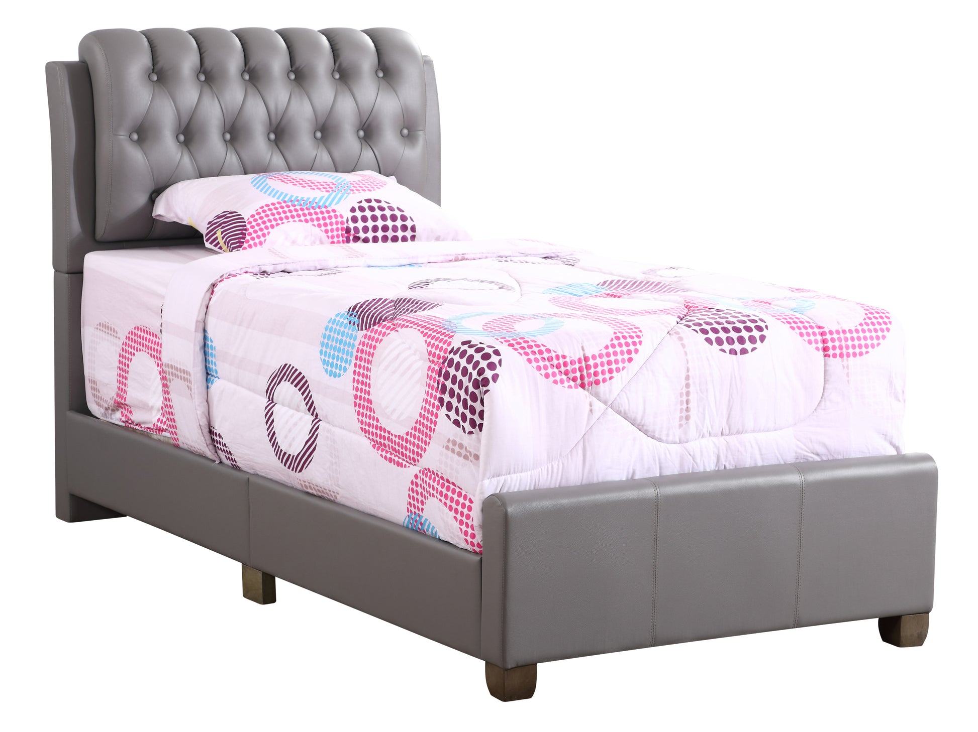 Marilla G1505C Tb Up Twin Bedlight Grey Light Grey Foam Pu