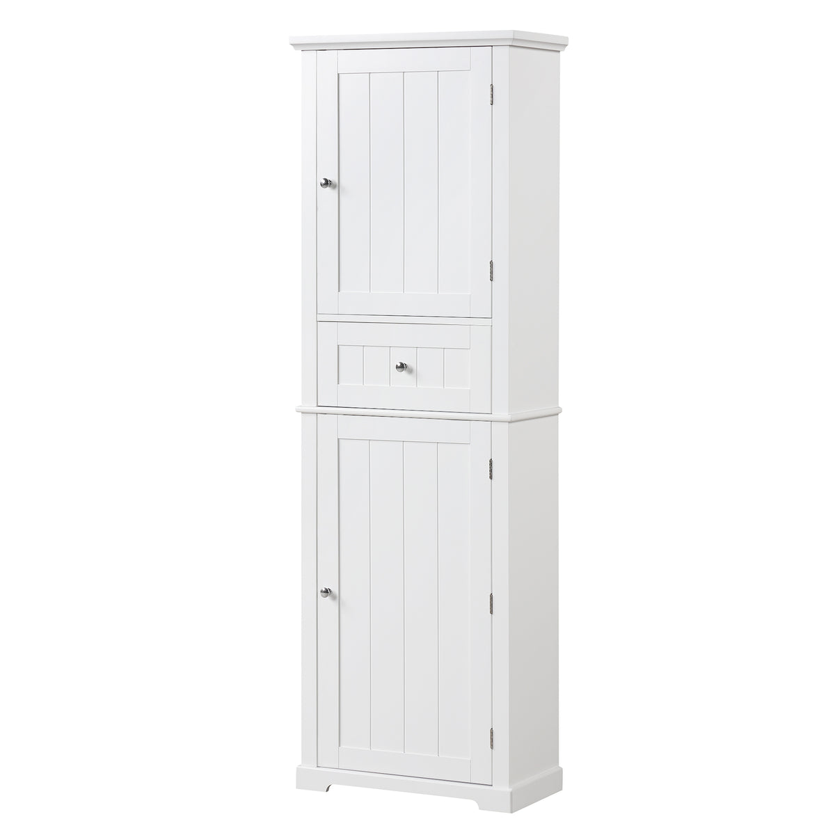 Tall Bathroom Storage Cabinet, Freestanding Storage Cabinet With Drawer And Adjustable Shelf, Mdf Board With Painted Finish, White Old Sku:Wf312727Aak White Mdf