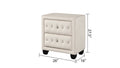 Modern Style King 5Pc Bedroom Set With Usb Ports & Made With Wood In Cream Box Spring Not Required King Cream Wood 5 Piece Set Bedroom Bed Included,Chest Included,Dresser Included,Mirror