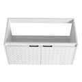 36 Inch Wall Mounted Bathroom Vanity With Sink, Soft Close Doors Kd Packing White 2 Bathroom Wall Mounted Modern Plywood