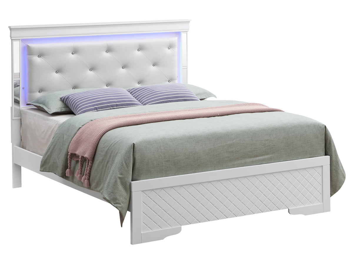 Verona G6790C Kb3 King Bedsilver Champagne Champagne Particle Board