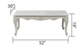 Tuscan Traditional Style 5Pc Living Room Set Made With Wood In Silver Silver Wood Primary Living Space Tufted Back Traditional Solid Wood Mdf Wood 6 Seat