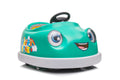 Bumper Car For Kids, 12V Dual Drive 1 6 Years Old Children'S Electric Car With Pushrod Dinner Plate Usb Bt Music Rocking Horse Mode Anti Collision Bumper Ride On Car Green 50 99 Lbs Iron Plastic