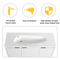 48 Inch Wall Mounted Bathroom Vanity With Sink, Soft Close Doors Kd Packing White 3 Bathroom Wall Mounted Modern Plywood