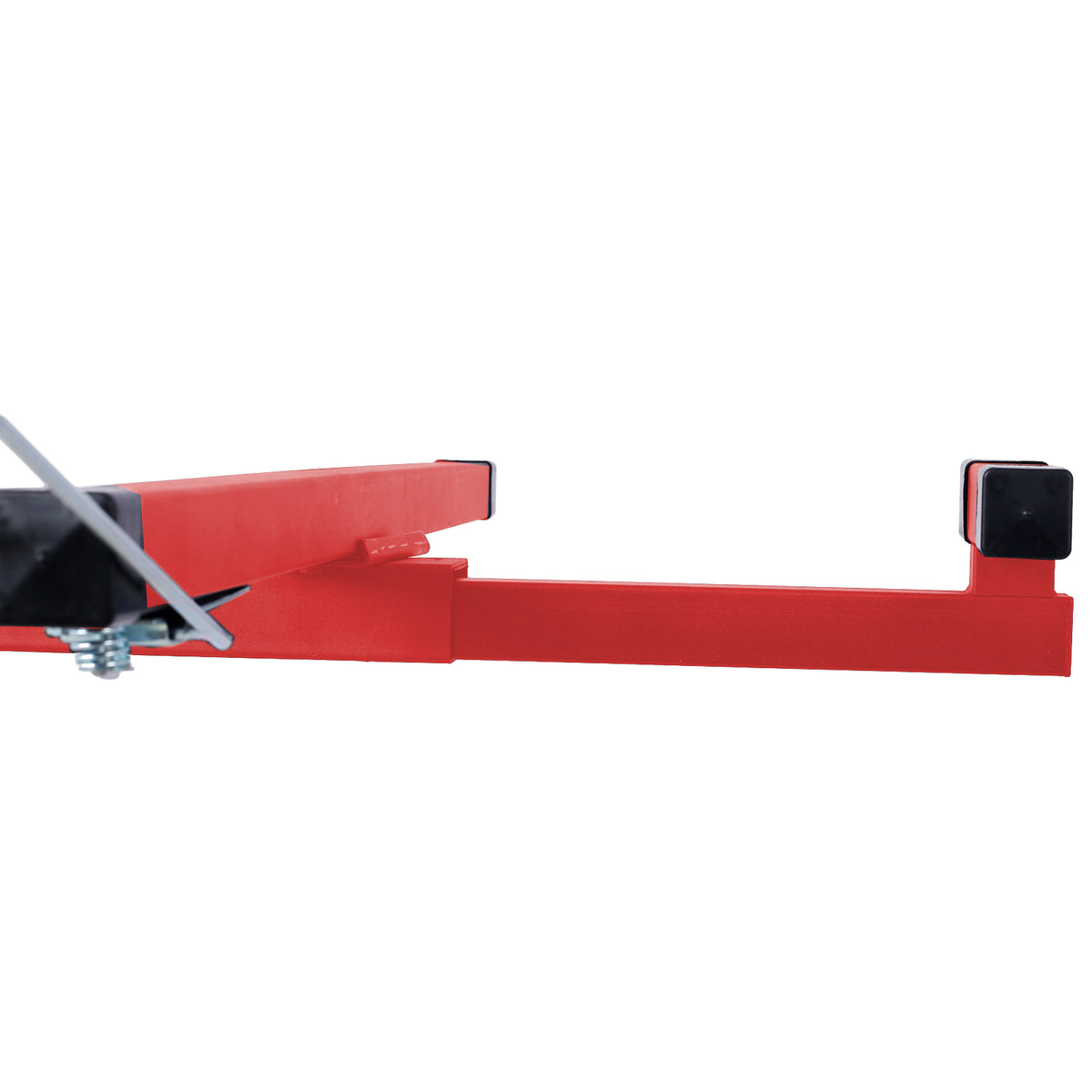 Drywall Lift Panel 11' Lift Drywall Panel Hoist Jack Lifter, Red Black Black Red Steel