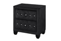Modern Style Crystal Tufted Queen 5Pc Bed Room Set Made With Wood In Black Box Spring Not Required Queen Black Wood 5 Piece Set Bedroom Bed Included,Chest Included,Dresser Included,Mirror Included,Nightstand Included Modern Upholstered Velvet Tufted Wood