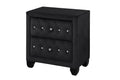 Crystal Tufted Queen 4 Pc Vanity Bedroom Set Made With Wood In Black Box Spring Not Required Queen Black Wood 4 Piece Set Bedroom Modern Upholstered Tufted Wood