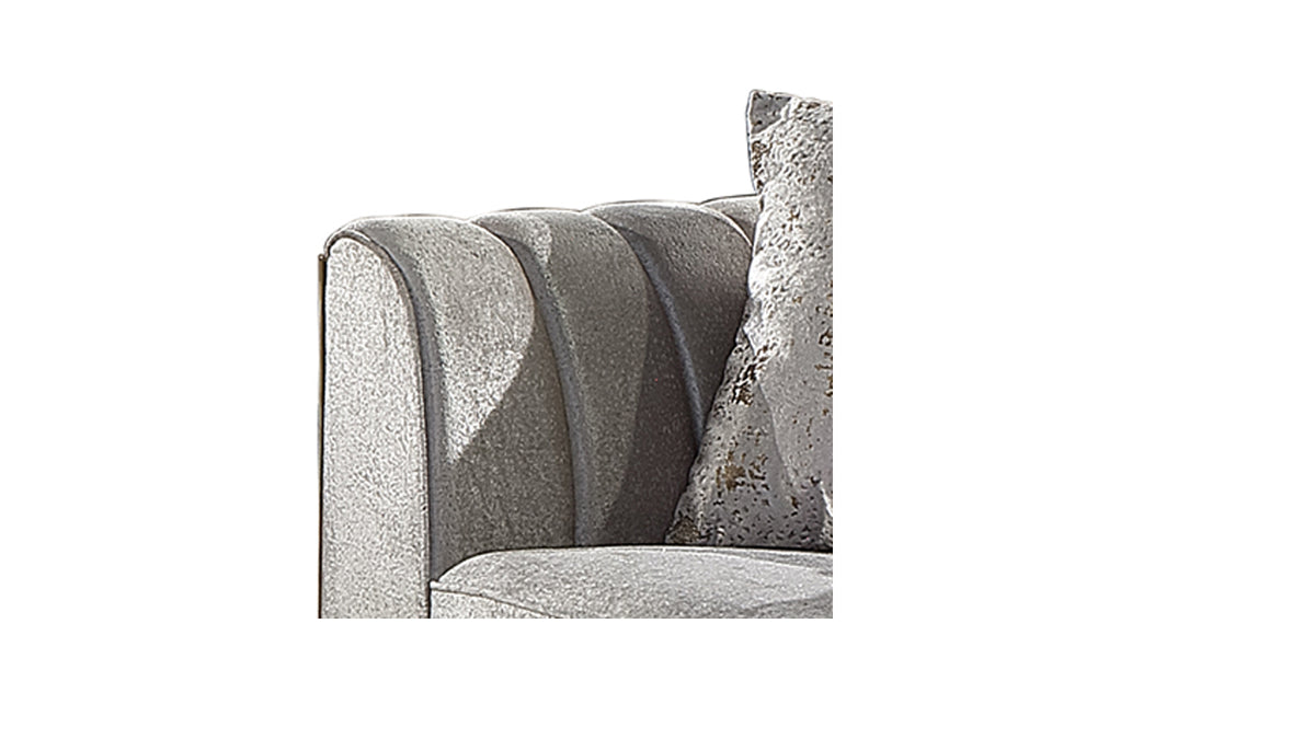 Velencia Modern Style Chair In Cream Cream Primary Living Space Modern Upholstered Wood