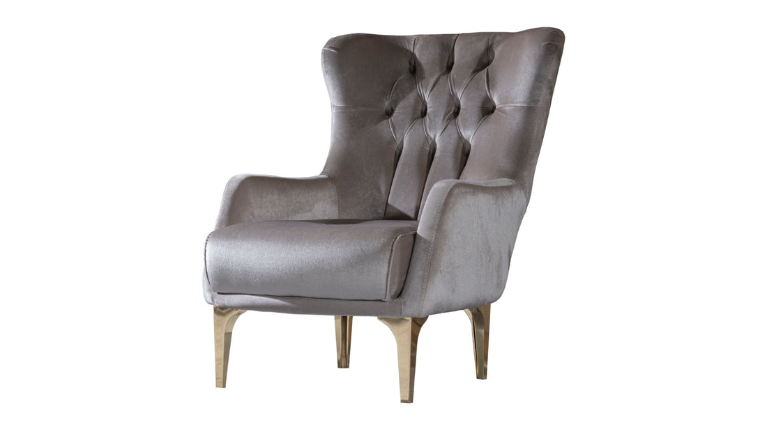 Lust Modern Style Chair In Taupe Taupe Modern Upholstered Wood
